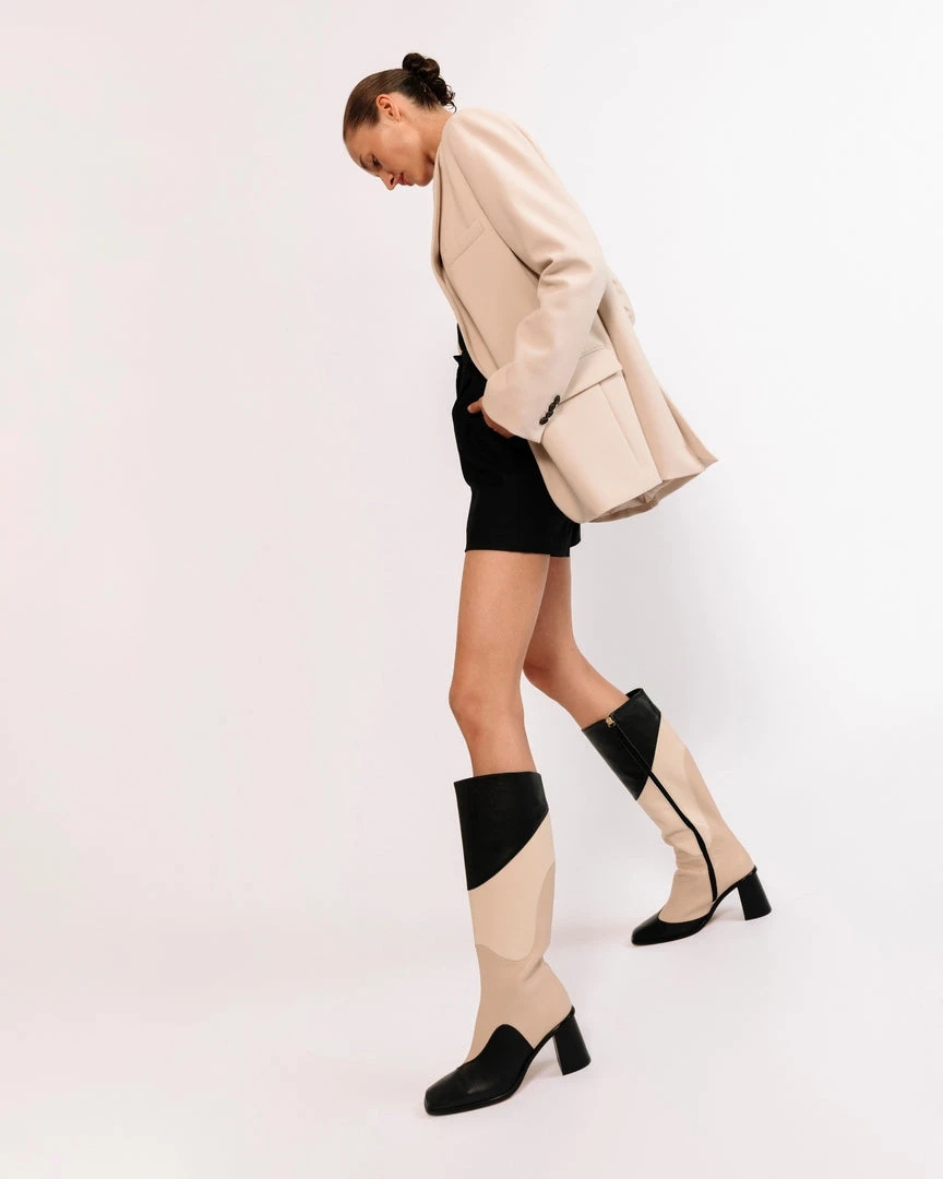 ALOHAS Shoes East Patchwork Kaleidoscope Black 2 ALOHAS Shoes East Patchwork Kaleidoscope Black