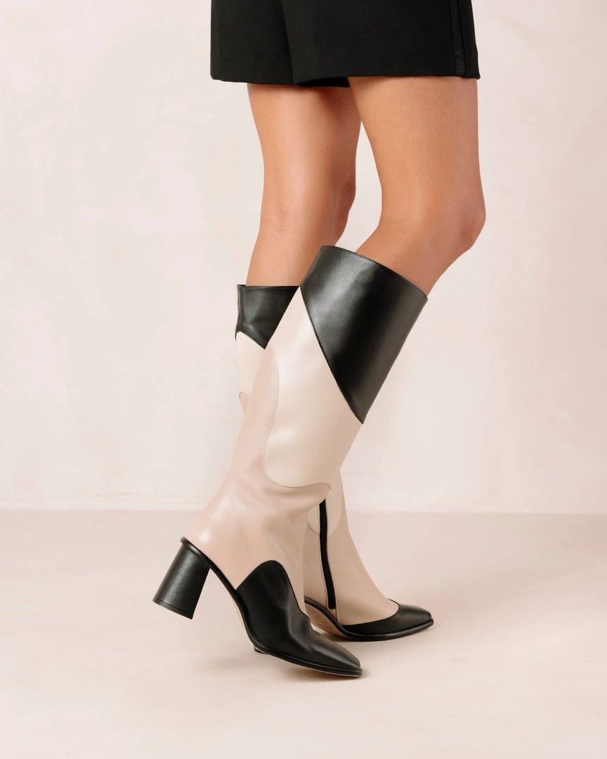 ALOHAS Shoes East Patchwork Kaleidoscope Black 8 ALOHAS Shoes East Patchwork Kaleidoscope Black