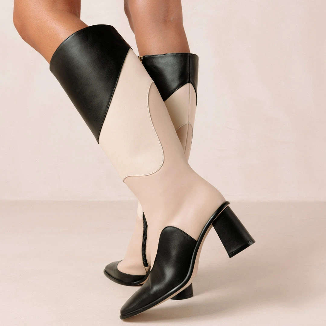 ALOHAS Shoes East Patchwork Kaleidoscope Black 3 ALOHAS Shoes East Patchwork Kaleidoscope Black