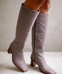 ALOHAS East Vegan Grey Check Shoes