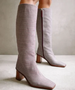 ALOHAS East Vegan Grey Check Shoes