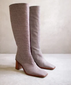 ALOHAS East Vegan Grey Check Shoes