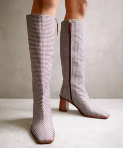 ALOHAS East Vegan Grey Check Shoes