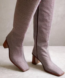 ALOHAS East Vegan Grey Check Shoes