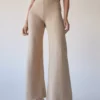 ALOHAS Easy Wide Knit Pants Toasted Almond