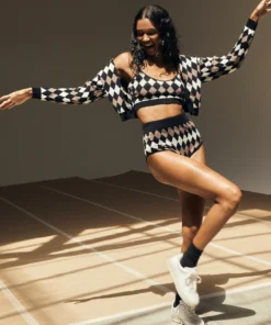 ALOHAS Clothing Errands Cardigan Jacquard Brown