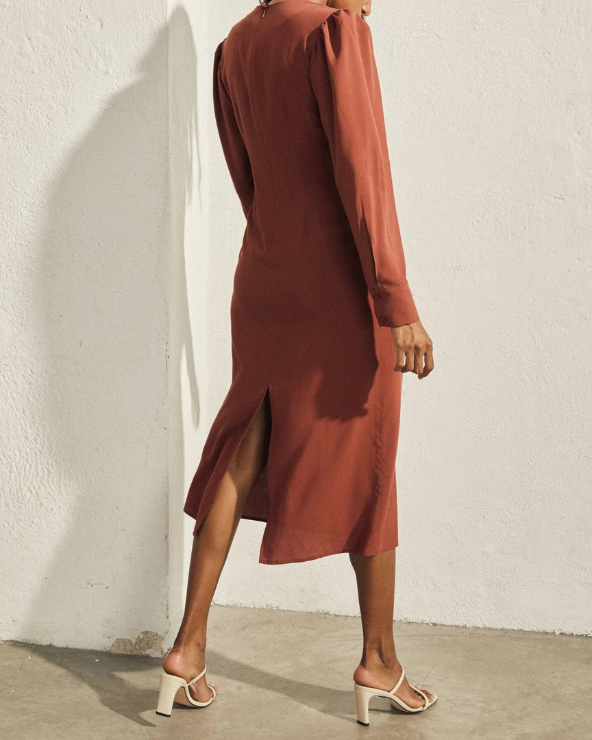 ALOHAS Exclesa Dress Terracota 2 ALOHAS Exclesa Dress Terracota