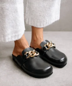 ALOHAS Shoes Fireplace Chain Black 10 ALOHAS Shoes Fireplace Chain Black