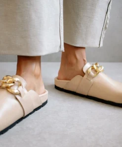 ALOHAS Fireplace Chain Stone Beige Shoes