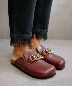 ALOHAS Shoes Fireside Chain Dark Burgundy