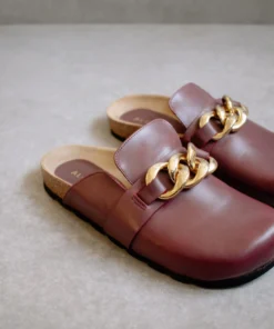 ALOHAS Shoes Fireside Chain Dark Burgundy