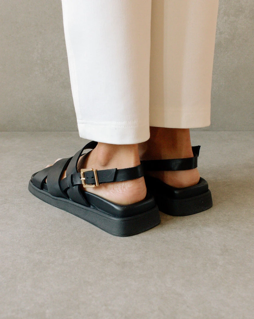 ALOHAS Shoes Flame Black 6 ALOHAS Shoes Flame Black