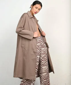 ALOHAS Flash Trench Coat Nutmeg Brown Clothing