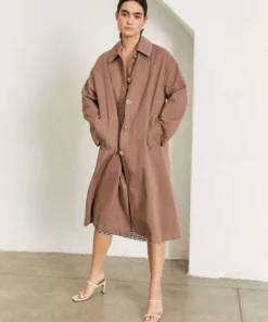 ALOHAS Flash Trench Coat Nutmeg Brown Clothing