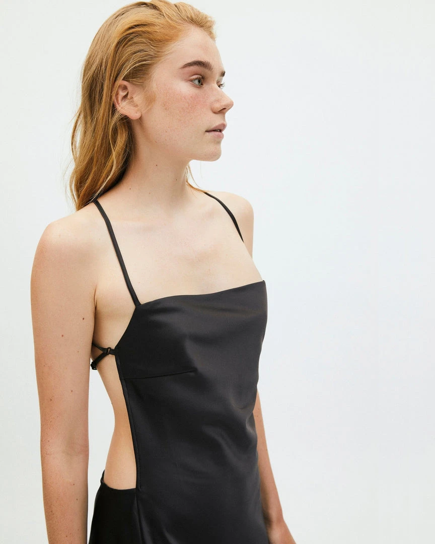 ALOHAS Fuzzy Dress Black 1 ALOHAS Fuzzy Dress Black