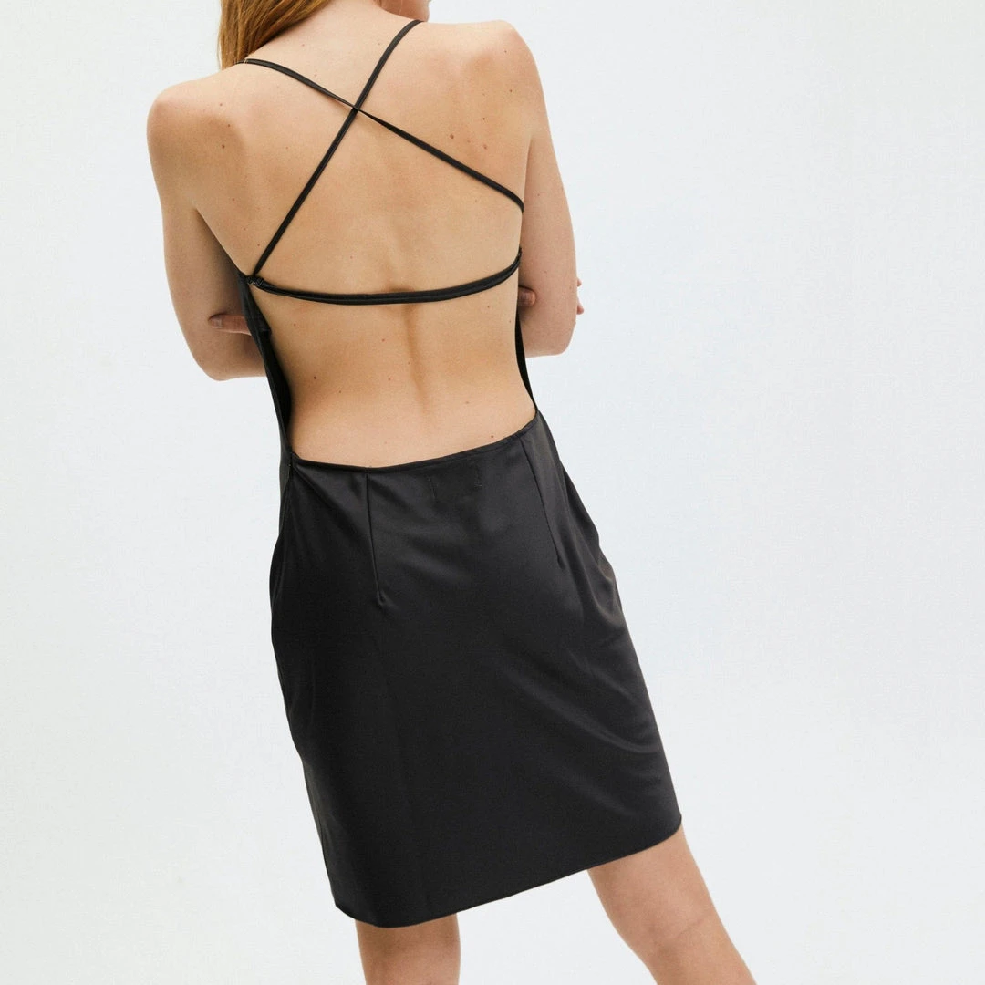 ALOHAS Fuzzy Dress Black 3 ALOHAS Fuzzy Dress Black