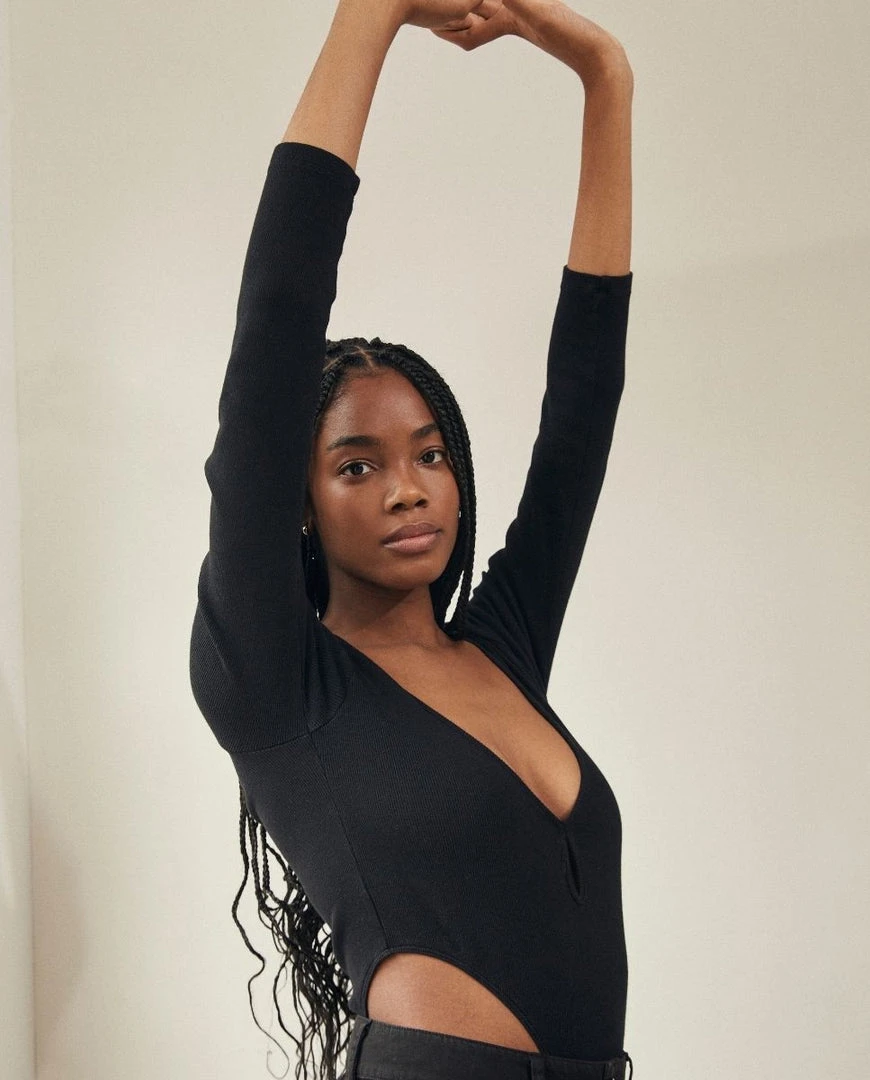 ALOHAS Glace Bodysuit Black 1 ALOHAS Glace Bodysuit Black