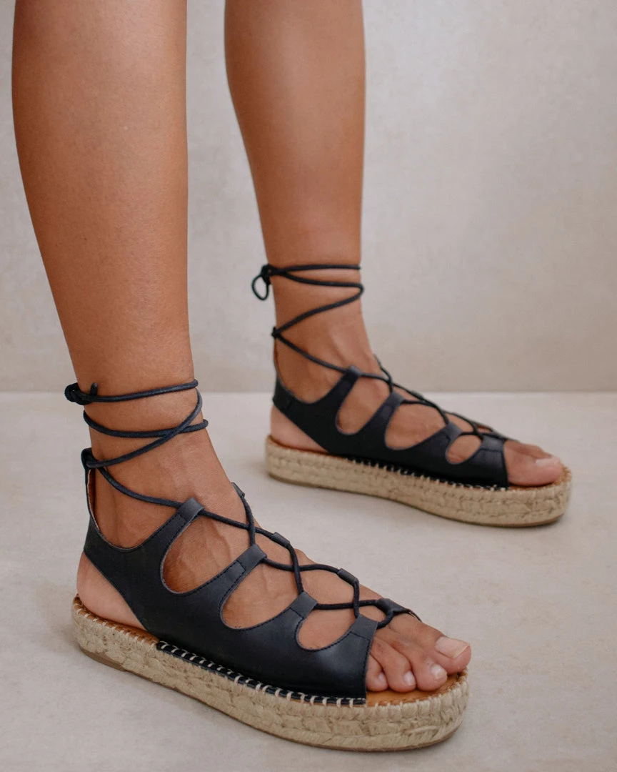 ALOHAS Shoes Gladiator Black 6 ALOHAS Shoes Gladiator Black