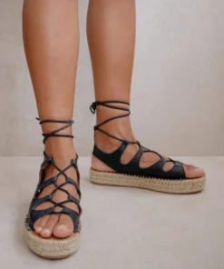 ALOHAS Shoes Gladiator Black 10 ALOHAS Shoes Gladiator Black