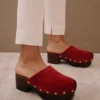 ALOHAS Harley Red - Brick Suede Shoes