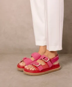 ALOHAS Harper Lipstick Red Magenta Shoes