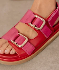 ALOHAS Harper Lipstick Red Magenta Shoes