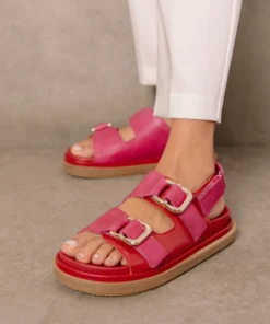 ALOHAS Harper Lipstick Red Magenta Shoes