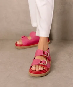 ALOHAS Harper Lipstick Red Magenta Shoes