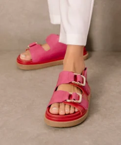 ALOHAS Harper Lipstick Red Magenta Shoes