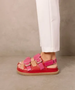 ALOHAS Harper Lipstick Red Magenta Shoes