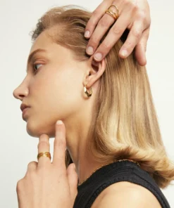 ALOHAS Accessories Hexagon Earrings Gold 10 ALOHAS Accessories Hexagon Earrings Gold