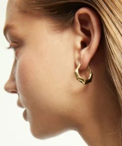 ALOHAS Accessories Hexagon Earrings Gold 8 ALOHAS Accessories Hexagon Earrings Gold