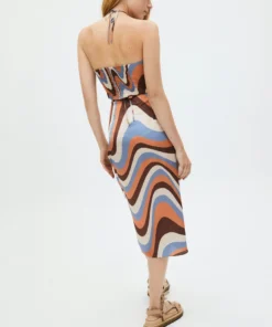 ALOHAS High Tied Skirt Kaleidoscope Blue Clothing