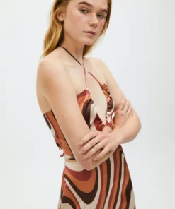 ALOHAS High Tied Skirt Kaleidoscope Red