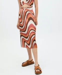 ALOHAS High Tied Skirt Kaleidoscope Red