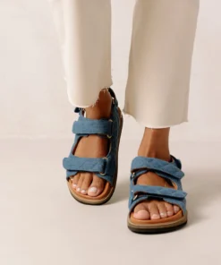 ALOHAS Hook-Loop Denim Blue