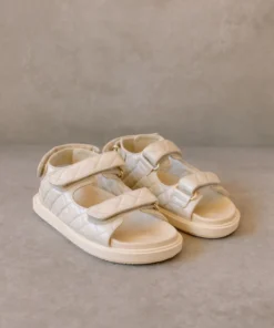 ALOHAS Shoes Hook-Loop Ivory Sandal