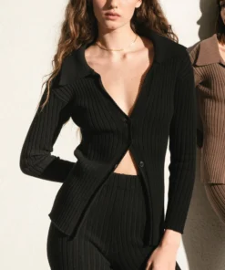 ALOHAS Clothing Icon Cardigan Black