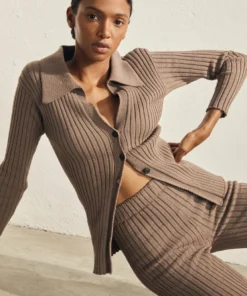 ALOHAS Clothing Icon Cardigan Nutmeg Brown