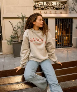 TheManola Iconica Sweatshirt Gray Melange Clothing