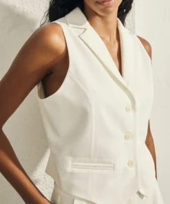 ALOHAS Java Vest Ivory Clothing