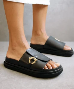 ALOHAS Lock Loop Black Shoes