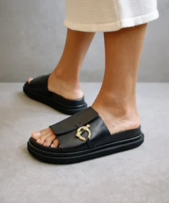 ALOHAS Lock Loop Black Shoes