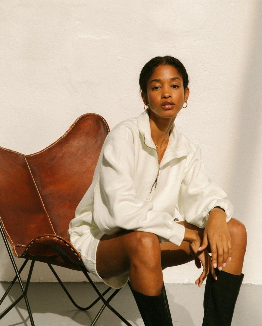 ALOHAS Clothing Macchiato Sweatshirt Ivory 1 ALOHAS Clothing Macchiato Sweatshirt Ivory