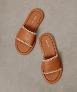 ALOHAS Malibu Crochet Tan Ivory Shoes