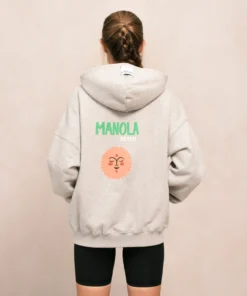 TheManola Manola Beach By Belen Hoodie Grey Melange