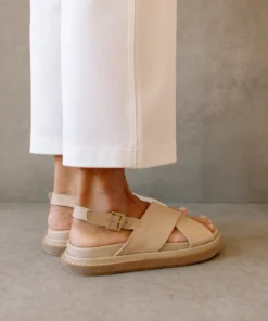 ALOHAS Marshmallow Bicolor Stone Beige Bright White Sandal