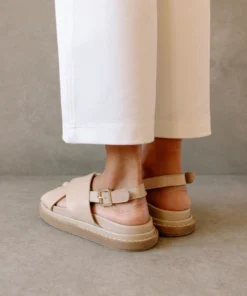 ALOHAS Marshmallow Bicolor Stone Beige Bright White Sandal