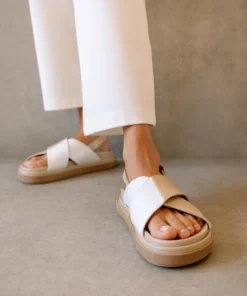 ALOHAS Marshmallow Bicolor Stone Beige Bright White Sandal