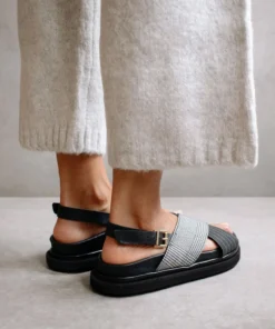 ALOHAS Shoes Marshmallow Check Black